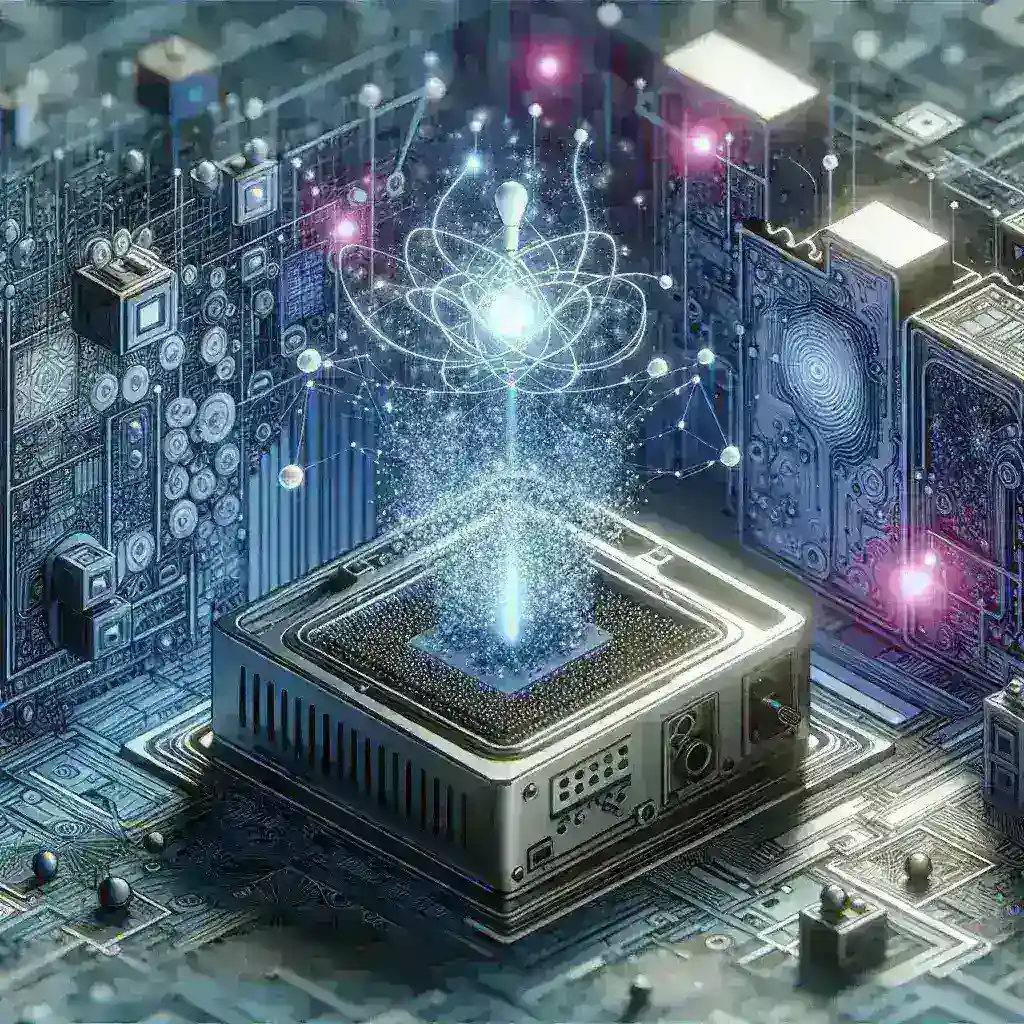 "Ilustración que muestra el procesamiento local de IA en dispositivos Edge, destacando la eficiencia y velocidad mejorada en la toma de decisiones sin necesidad de conexión a la nube."