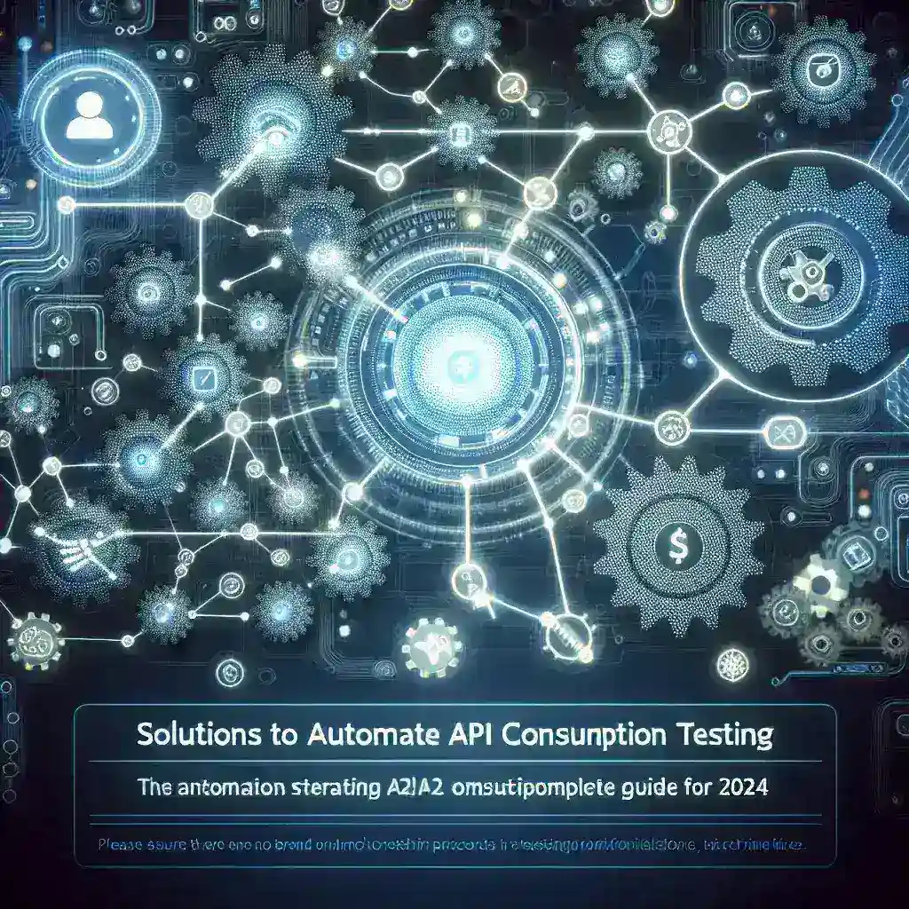 "Infografía sobre soluciones automatizadas para pruebas de consumo de API en 2024, destacando herramientas y estrategias eficientes para optimizar el proceso de testing de API."