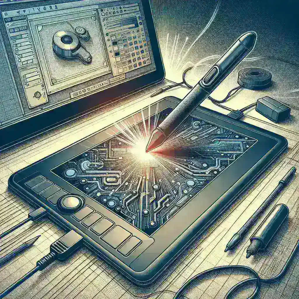 "Tablet graphic drawing software interface showcasing various tools for digital artists – featured in 'Software para Dibujar en Tabletas Gráficas: La Guía Definitiva'."