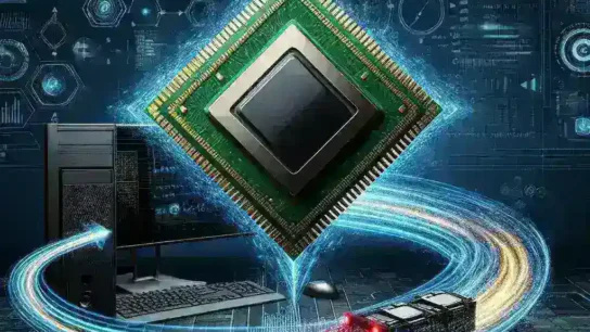 "Gráfico que ilustra la estrategia móvil de Nvidia aprovechando su experiencia en gráficos de escritorio, mostrando dispositivos móviles y tecnologías gráficas avanzadas en un entorno digital."