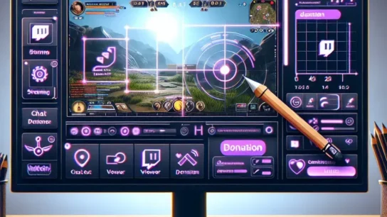 "Imagen de ejemplo de superposiciones personalizadas para transmisiones en Twitch, mostrando un diseño atractivo y profesional que mejora la experiencia del espectador."