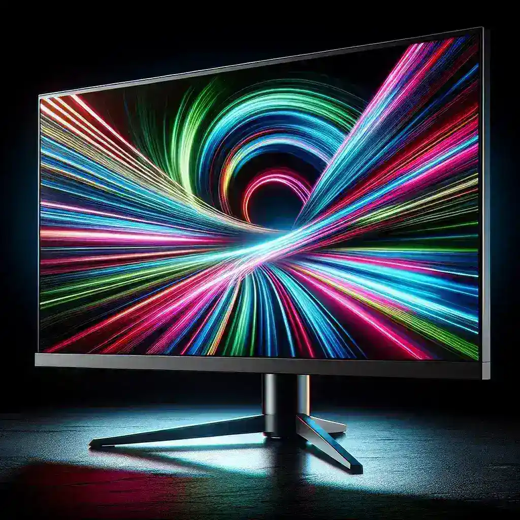 "LG UltraGear monitor with 360 Hz refresh rate, designed for high-performance gaming, showcasing sleek design and advanced technology."